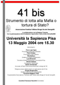 41 Bis Maggio 2004 Pisa