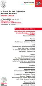 Ricordo Chelazzi Aprile 2009