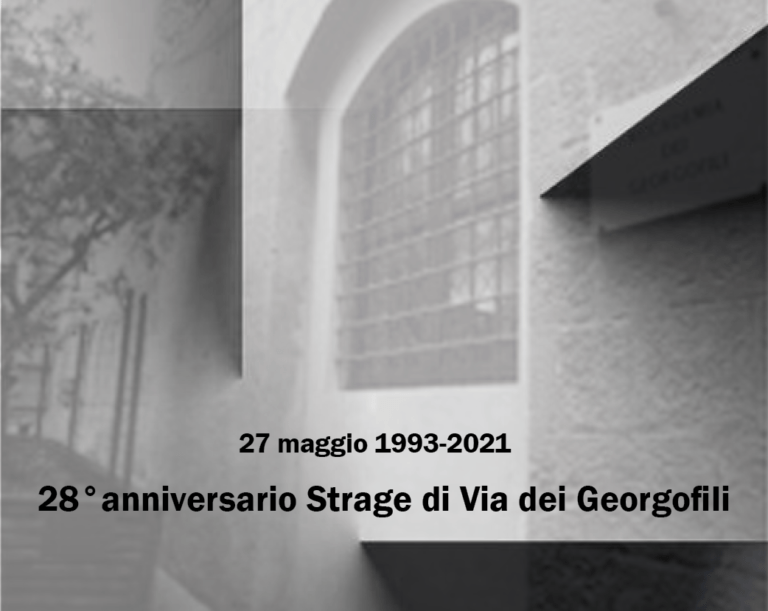 Programma XXVIII Anniversario Strage di Via dei Georgofili 26-27 Maggio 2021